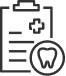 Dental patient chart icon